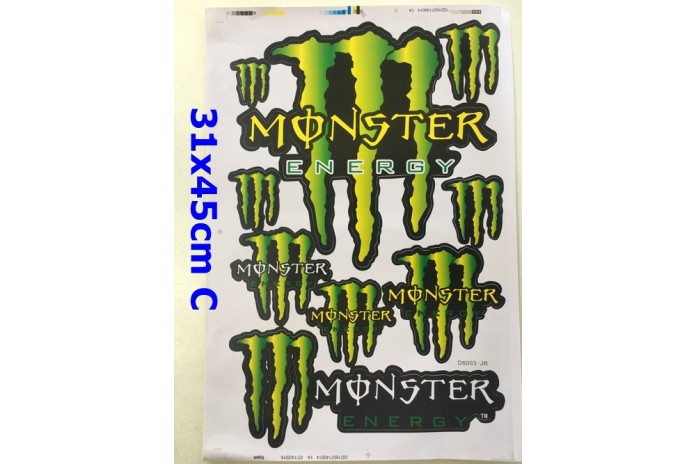 Autocollant Monster -Autocollant Monster Energy- Stickers Moto